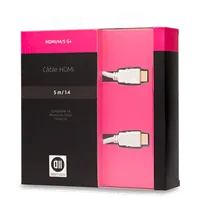 Câble HDMI Mâle/Mâle Blanc 5m - Haute Vitesse 1.4 (3D) - 1