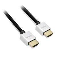 Câble HDMI 2.0 Ultra Fin 1.5m Noir - Haute Vitesse avec Ethernet - 4