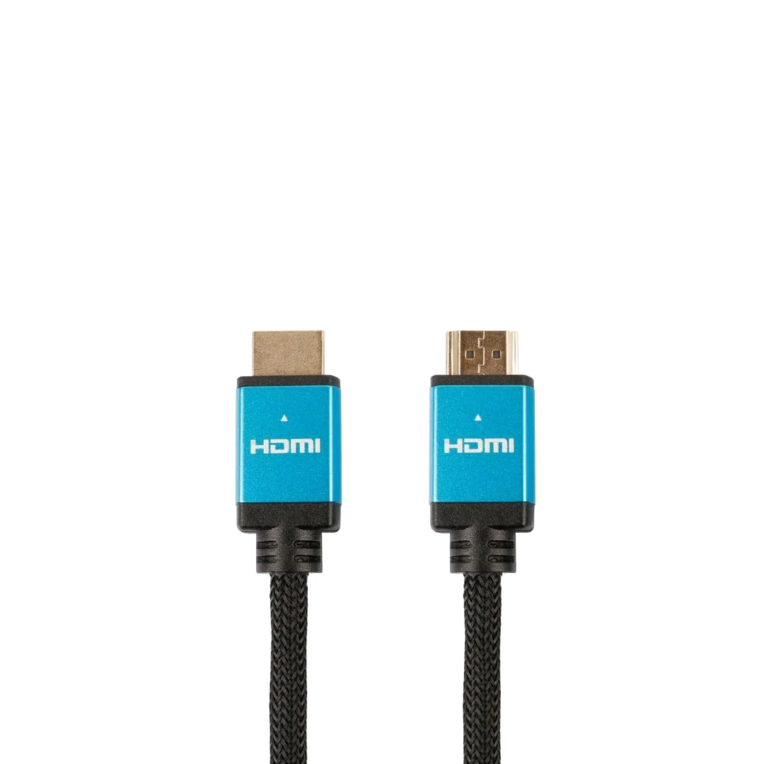 Câble HDMI 2.1 Tressé Nylon 5m - Noir - Compatible 8K/60Hz