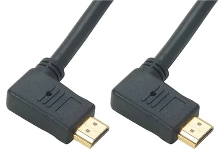 Câble HDMI 2.0 Coudé Latéral 90° 2m Noir