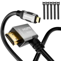 Câble HDMI 2.0 Coudé Latéral 90° 2m Noir - 2