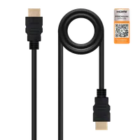 Nanocable HDMI V2.0, 1m câble HDMI HDMI Type A (Standard) Noir - 1