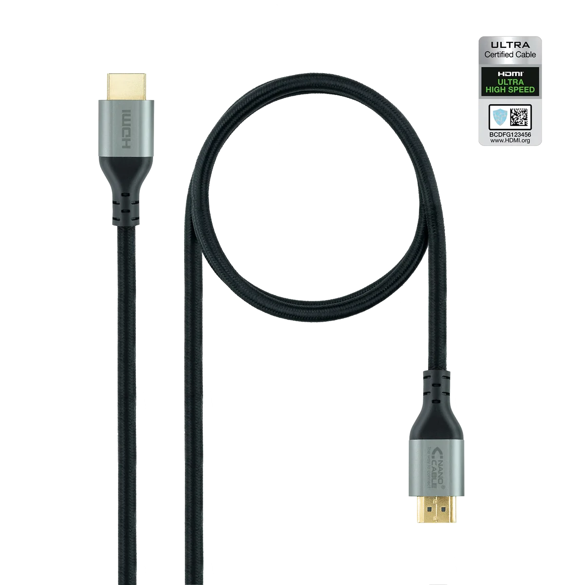 Nanocable 10.15.8102 câble HDMI 2 m HDMI Type A (Standard) Noir