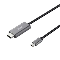 Trust Calyx adaptateur graphique USB Noir, Métallique