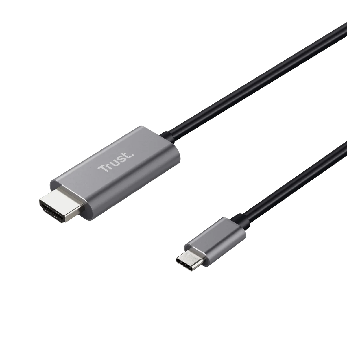 Trust Calyx adaptateur graphique USB Noir, Métallique