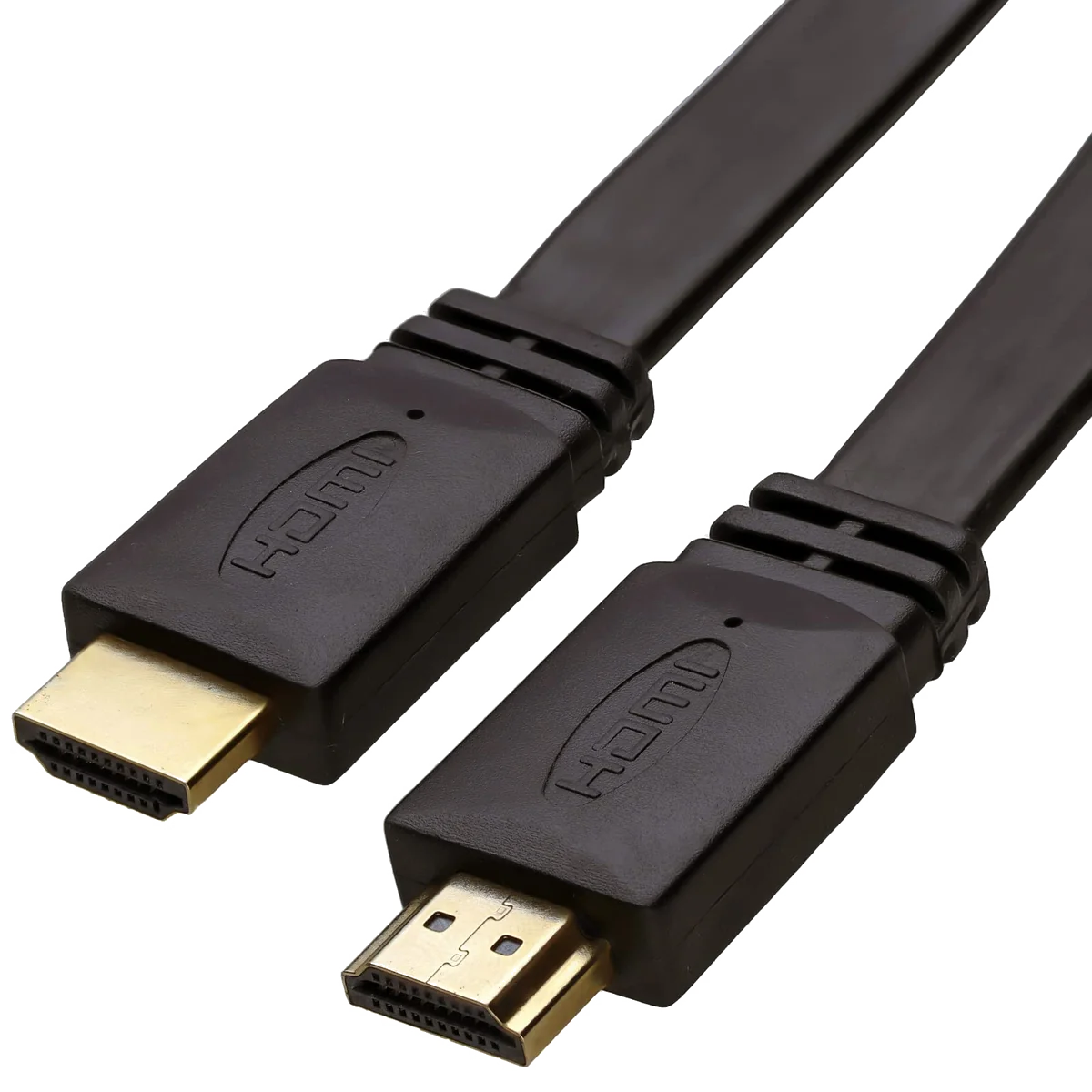 Câble HDMI 2.0 Plat 4K HDR 1m Noir
