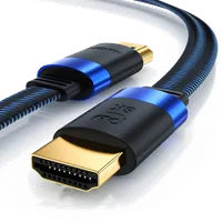 Câble HDMI 2.0 Plat 4K HDR 1m Noir - 2