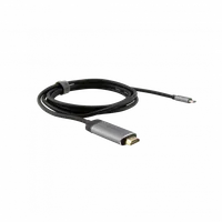 Verbatim 49144 câble vidéo et adaptateur 1,5 m USB Type-C HDMI Noir, Argent - 1