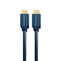 Câble HDMI 2.0 Clicktronic 1m Mâle/Mâle Noir - Haute Performance 4K - 3