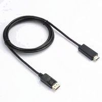Câble DisplayPort 2m Mâle/Mâle avec Verrouillage - Noir - 1