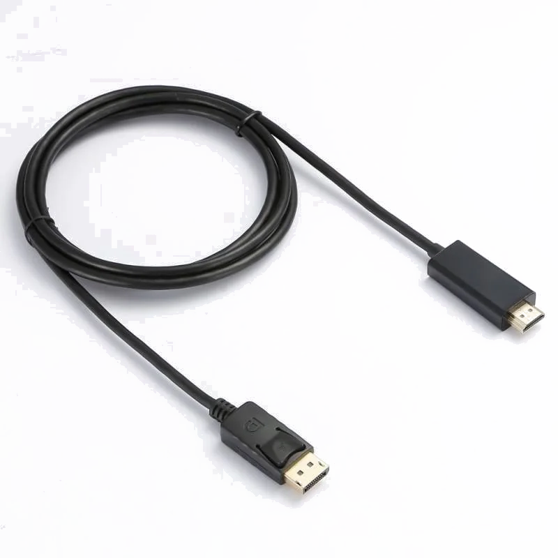 Câble DisplayPort 2m Mâle/Mâle avec Verrouillage - Noir