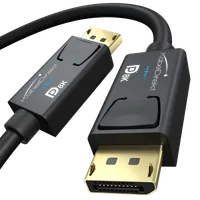 Câble DisplayPort 1.4 Mâle/Mâle 2m avec Verrouillage - Compatible 8K - Noir - 1