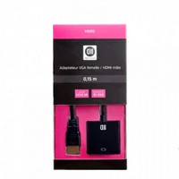 Câble VGA Mâle/Mâle 3m Noir - Connexion Vidéo Fiable