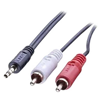 Câble Audio Jack 3.5mm Mâle vers 2x RCA Mâle - 3m