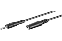 Rallonge Jack 3.5mm Mâle/Femelle 4 Points - 3 Mètres - Noir - 3