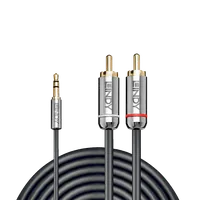 Lindy Câble Audio Jack 3.5mm vers RCA, Cromo Line, 10m - 2