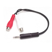 Câble Audio 2x RCA Mâle vers 2x RCA Mâle 3m Noir - 2