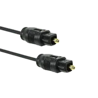 Câble Audio Fibre Optique Toslink Numérique 2m Noir