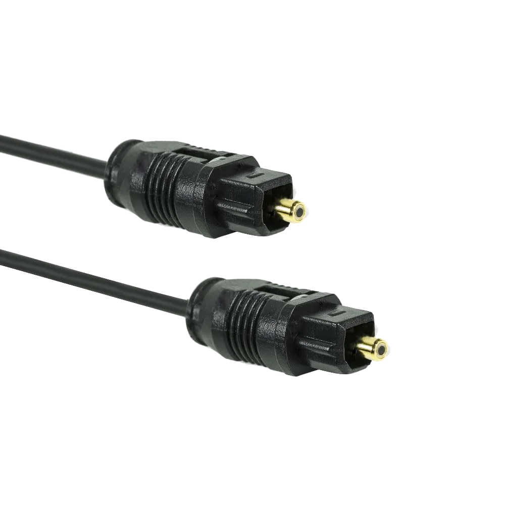 Câble Audio Fibre Optique Toslink Numérique 2m Noir
