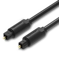 Câble Audio Fibre Optique Toslink Vention 1m - Noir - 2