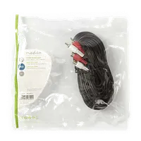 Câble Audio Stéréo 2x RCA Mâle vers 2x RCA Mâle 10m Noir - 3