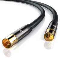 Câble Antenne Coaxial Mâle/Femelle 3m Noir - 2