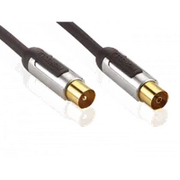 Câble Antenne Coaxial Mâle/Femelle 3m Noir - 4