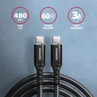 Axagon BUCM-CM10AB câble USB USB 2.0 1 m USB C Noir - 2