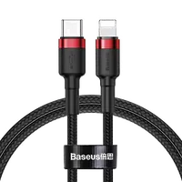 Câble USB Baseus Cafule Type-A vers Type-C 1m - Noir/Rouge - 2