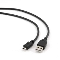 Câble USB 2.0 Gembird 1m Micro-USB B vers USB A Noir/Blanc - 3