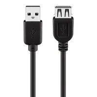 Câble Rallonge USB 2.0 Type-A Mâle vers Femelle 1.80m Noir - 1