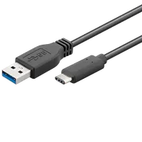 Câble USB 2.0 Goobay Type A vers Type B Mâle/Mâle 1m Noir - 1