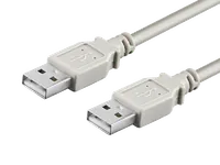 Câble USB 2.0 Type A Mâle vers Type B Mâle - 1.80m Gris - 1