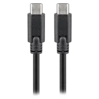 Câble Rallonge USB 3.0 Type-C Mâle/Mâle - 1 mètre Noir - 2