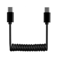 Câble USB Rétractable Type-C 3.1 - 1m Noir - 1