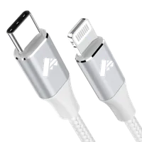 Câble USB-C vers Lightning 2M - Charge Rapide et Synchronisation Certifié MFi