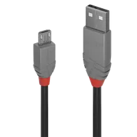 Lindy Câble USB 2.0 type A vers Micro-B, Anthra Line, 1m - 1