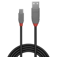 Lindy Câble USB 2.0 type A vers Micro-B, Anthra Line, 1m - 2