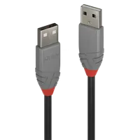 Lindy Câble USB 2.0 type A/A, Anthra Line, 1m - 1