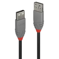 Lindy Rallonge USB 2.0 type A, Anthra Line, 3m