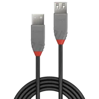 Lindy Rallonge USB 2.0 type A, Anthra Line, 3m - 2