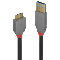 Lindy Câble USB 3.2 Type A vers Micro-B, 5Gbit/s, Anthra Line, 1m
