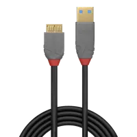 Lindy Câble USB 3.2 Type A vers Micro-B, 5Gbit/s, Anthra Line, 1m - 2