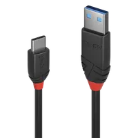Lindy Câble USB 3.2 Type A vers C de 1m, 10Gbit/s, noir - 1
