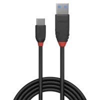 Lindy Câble USB 3.2 Type A vers C de 1m, 10Gbit/s, noir - 2