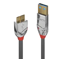 Lindy Câble USB 3.2 Type A vers Micro-B, 5Gbit/s, Cromo Line, 1m