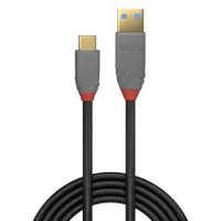 Lindy Câble USB 3.2 Type A vers C de 1m, 10Gbit/s, gamme Anthra - 2