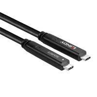 Lindy Câble Hybride Type C USB 3.2 10Gbit/s, 10m (4 Lanes) - 3
