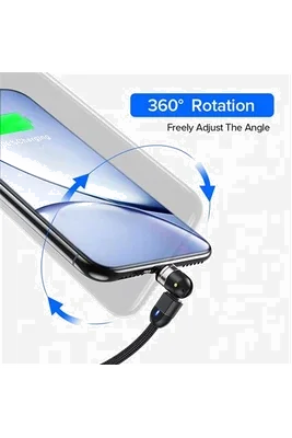 Câble USB Magnétique Type-C Maclean MCE475 - 2m Noir