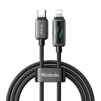 Câble Mcdodo Digital Display USB-A vers USB-C 100W 1.2m avec Écran LED